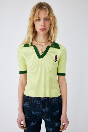 XG RANDOM RIB KNIT POLO