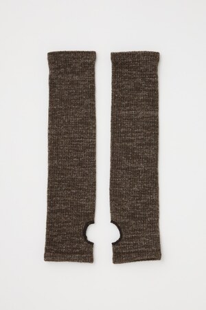 ミックスニット2wayレッグウォーマー オーガニックコットン×リサイクルポリエステル×ウール混
