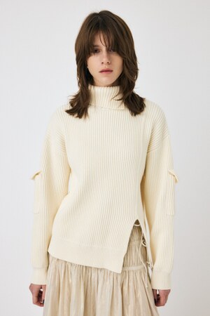 SLIT ハイネックセーター