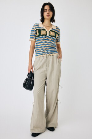 ADORABLE PATTERN ニットポロ