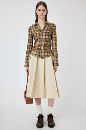 PLEATS ミディタックスカート