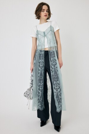 MOUSSY | PANEL LACE CAMI ドレス (ワンピース(ロング） ) |SHEL