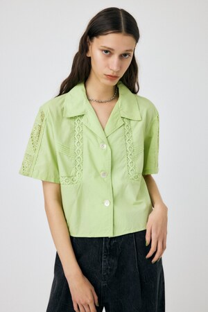 CROCHET COMBI シャツ