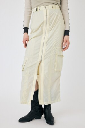 FRONT ZIP FUNCTION スカート