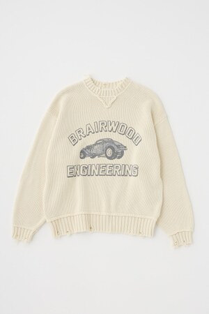 VINTAGE LIKE PRINTED セーター