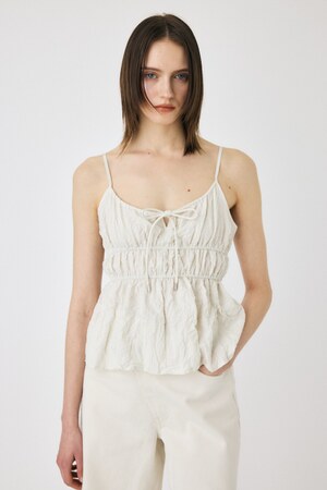 CRINKLED サテンキャミ