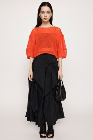 SLY | ハイウエストドレープデザインスカート ロングスカート  