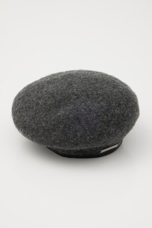 PLATE NAME WOOL ベレー