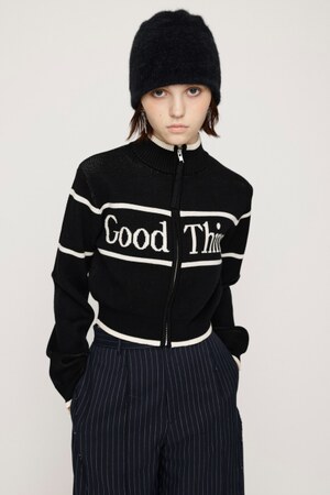 LINE LOGO ZIP カーディガン