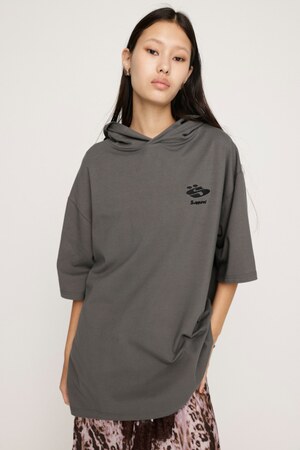 OVER SIZE HOODED Tシャツ