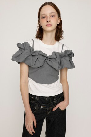 BALLON SLEEVE CAMI BUSTIER