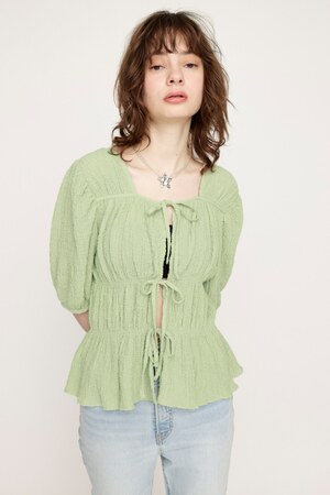 2WAY SHIRRING ブラウス