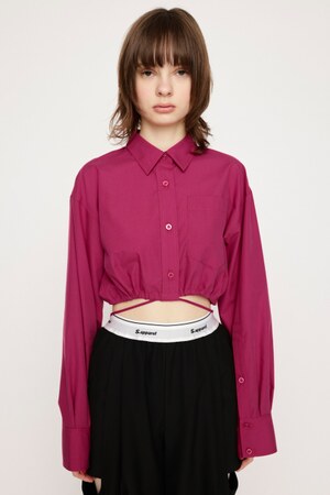 RIBBON CROP シャツ