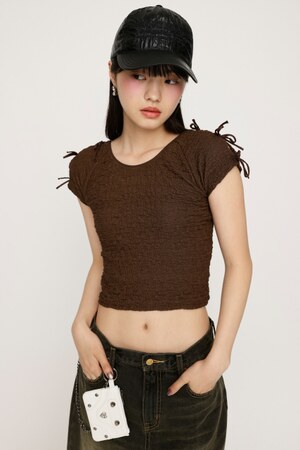 2WAY RIBBON JQ トップス