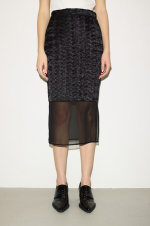 【THROW】SHRINK SHEER スカート