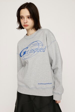 FRONT PRINT SW トップス