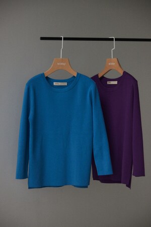 BLACK BY MOUSSY | washable longsleeve tops (ニット ) |SHEL 