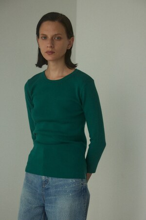 BLACK BY MOUSSY | washable longsleeve tops (ニット ) |SHEL 