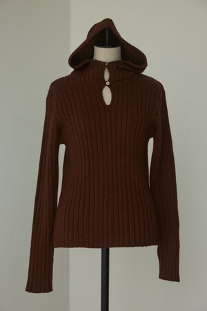 BLACK BY MOUSSY | hoodie knit tops (ニット ) |SHEL
