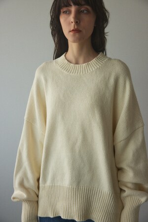BLACK BY MOUSSY | oversize knit pullover (ニット ) |SHEL