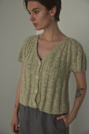 half sleeve cardigan