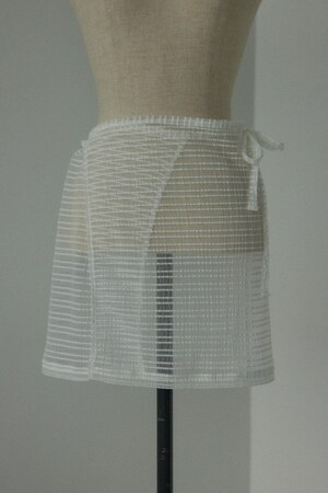 sheer warp skirt