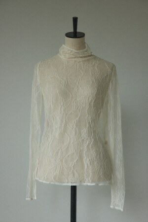 lace high neck tops