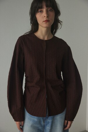 side gather blouse