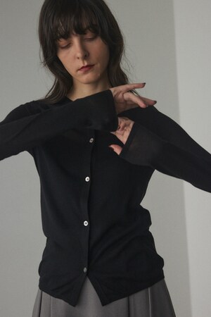 high gauge knit cardigan