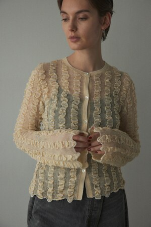 crumply stripe cardigan