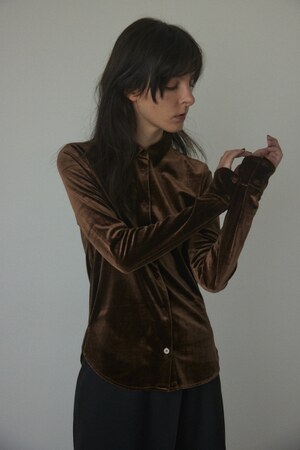 velour compact shirt
