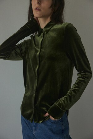 velour compact shirt