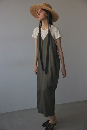 straw strap long dress