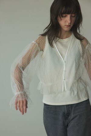 sheer volume cardigan