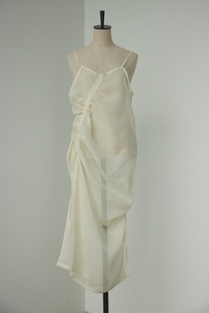 shirring organdy dress