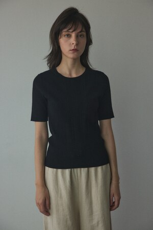 washable eyelet knitting tops