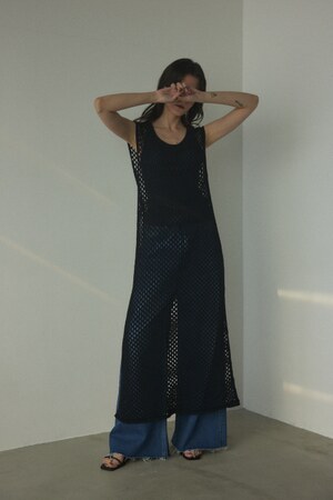 2way mesh knit dress