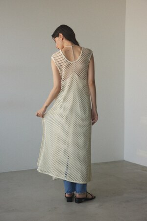 2way mesh knit dress