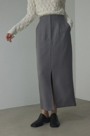 basic tight slit skirt