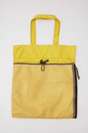 【SHEL'TTER SELECT】メッシュポケット巾着トートバッグ