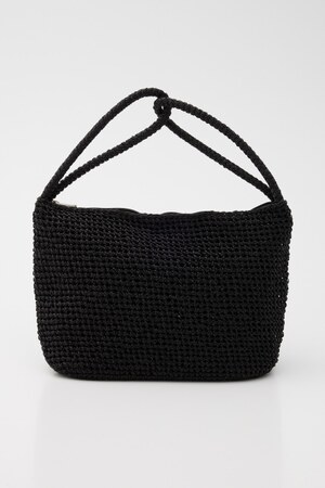 【SHEL'TTER SELECT】2wayハンドルメタリックコード編みバッグ