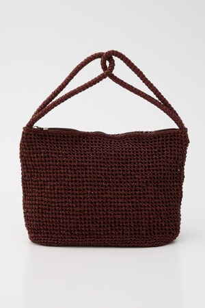 【SHEL'TTER SELECT】2wayハンドルメタリックコード編みバッグ