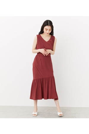 rienda | リラックスマーメイドCUT OP (ワンピース(ミニ・ミディアム  