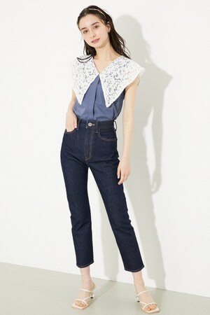 rienda | StraightストレッチカラーJ/W DENIM PT (ストレート ) |SHEL'TTER WEBSTORE