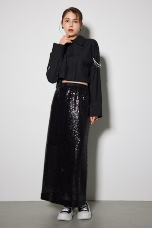 ジャストウエストスパンIラインスカート