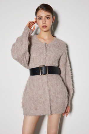 ボリュームニットカーデ