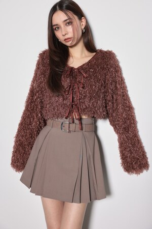 マルチWAYフェイクフェザーカーデ