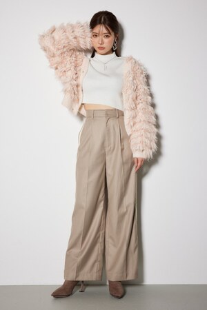 サイドWラインジャストウエスト パンツ