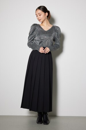 プリーツスリットスコートショートパンツ