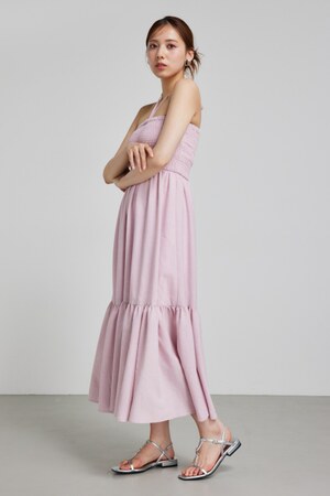 シャーリングベアワンピース